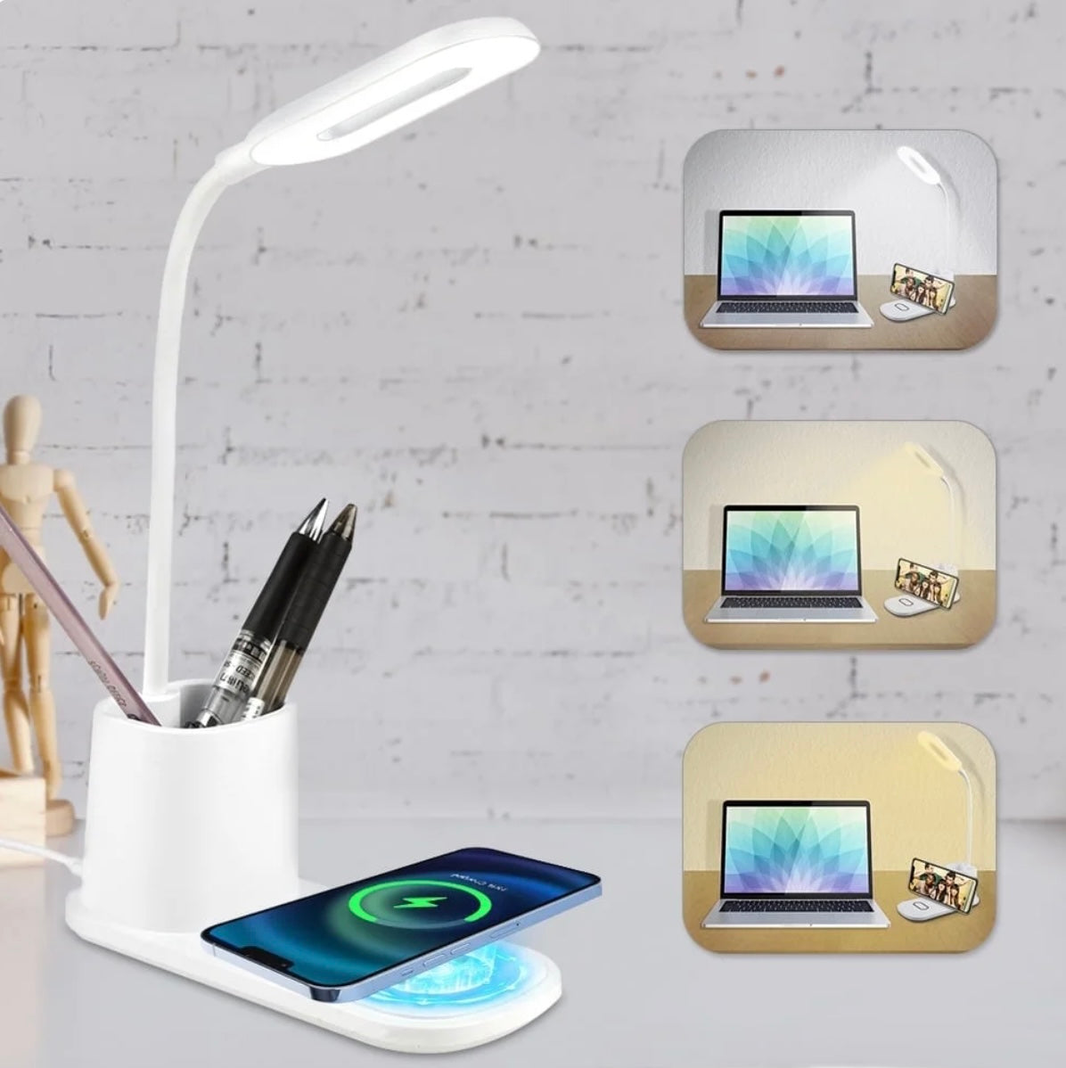 desk lamp with pen holder