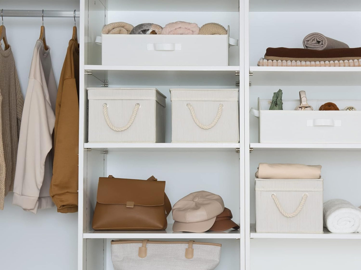 BINS: Pack of 3 Foldable with Lids (Color Options)