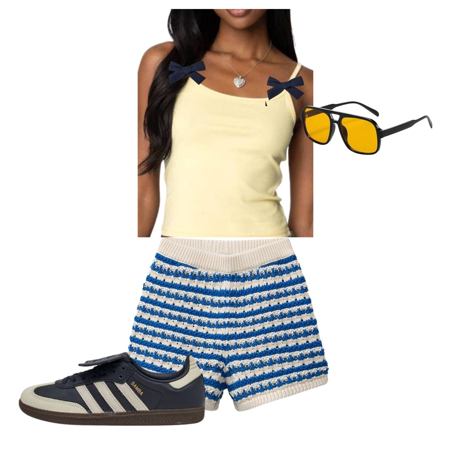 Game day outfit for schools with yellow & blue colors like the university of michigan, university of delaware