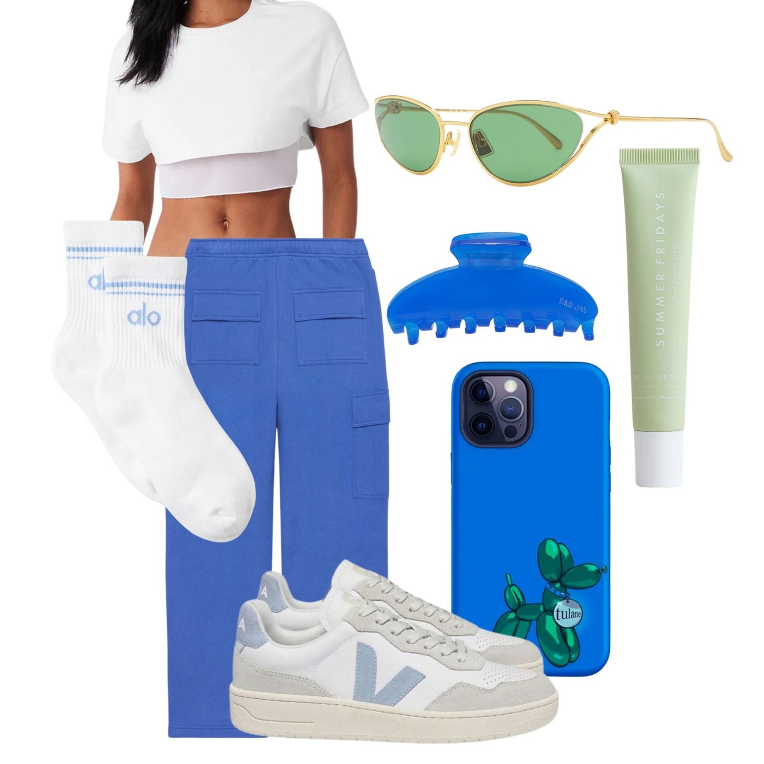 Game day outfit for schools with orange & blue colors like the university of florida, syracuse, auburn