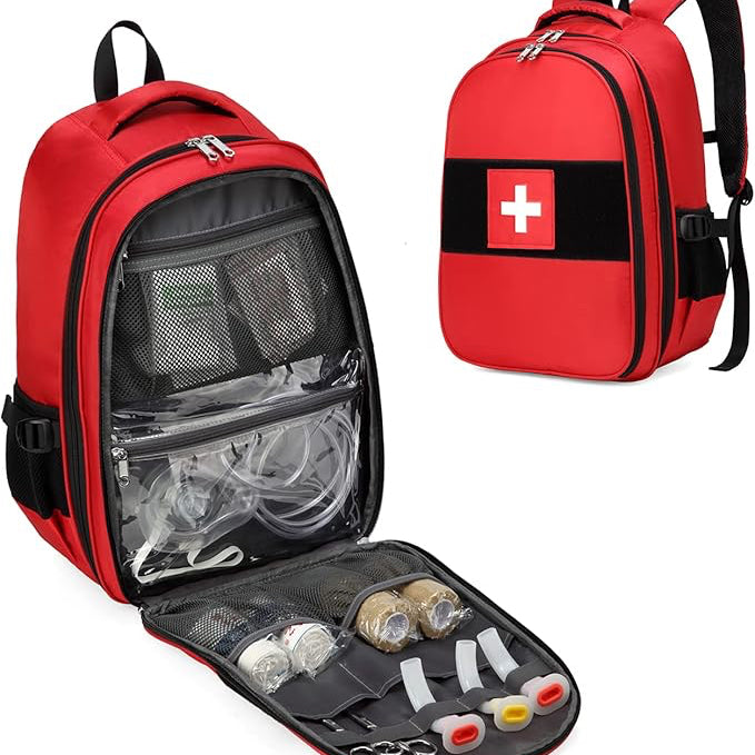 Backpack + for college dorm first aid kit