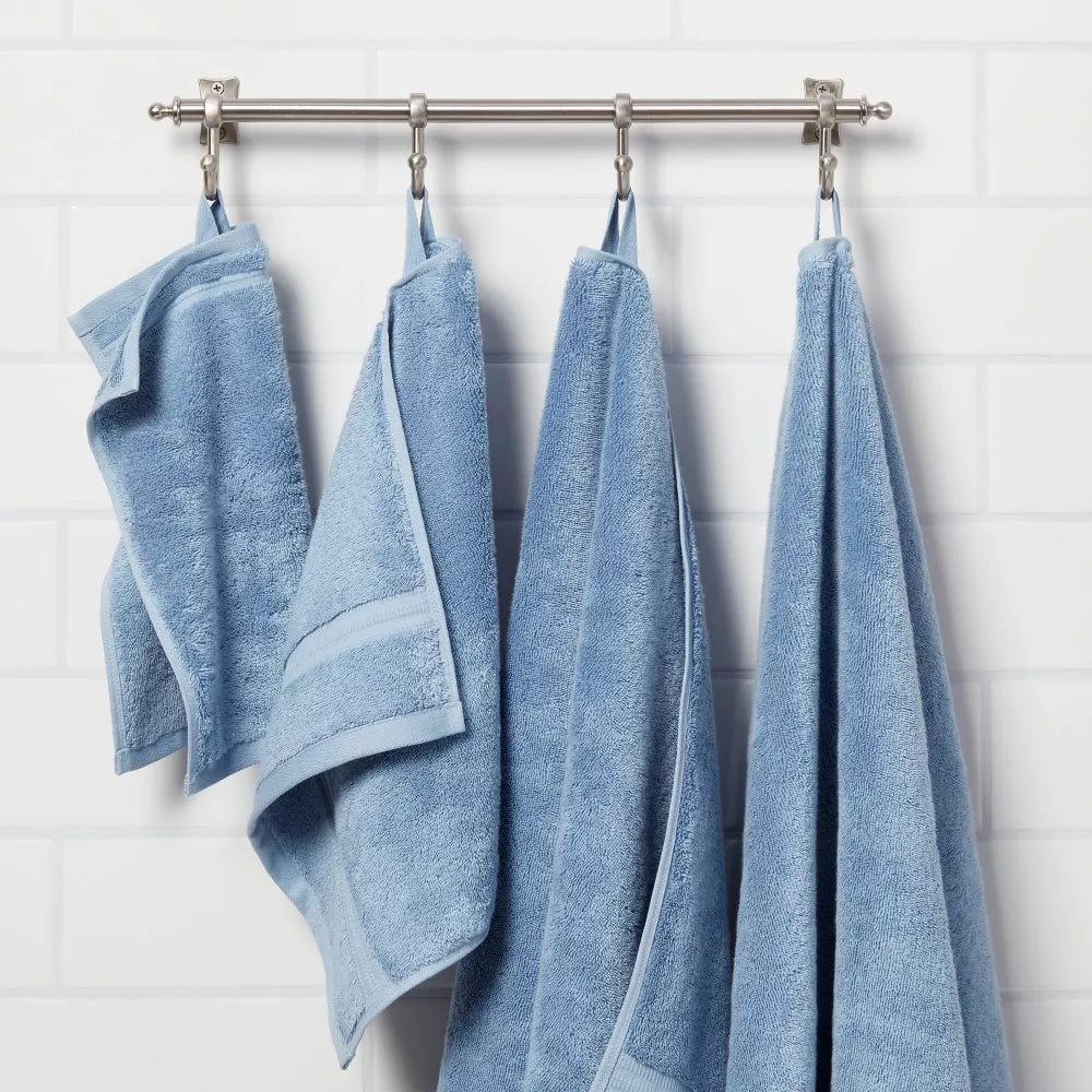 towel with hanging loop for dorm