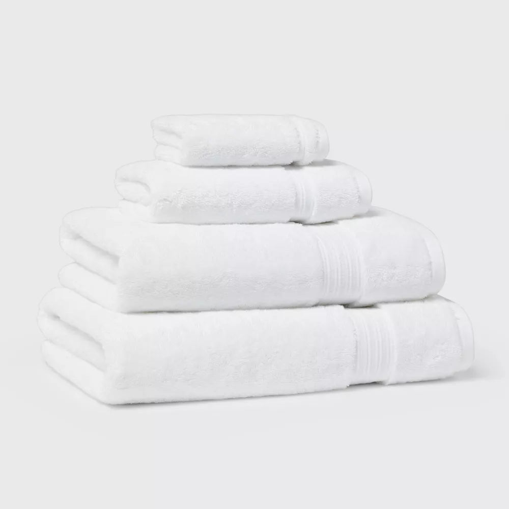 towel with hanging loop for dorm