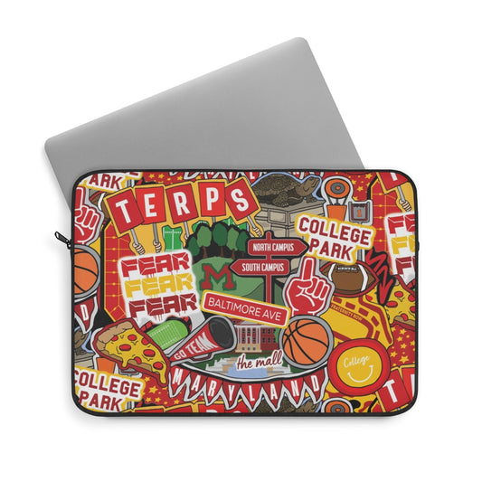college theme laptop sleeve 