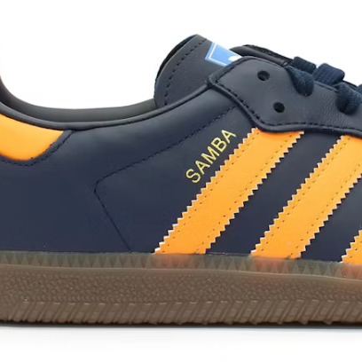 WHAT TO WEAR FOR GAME DAY: SAMBAS | Navy and Yellow