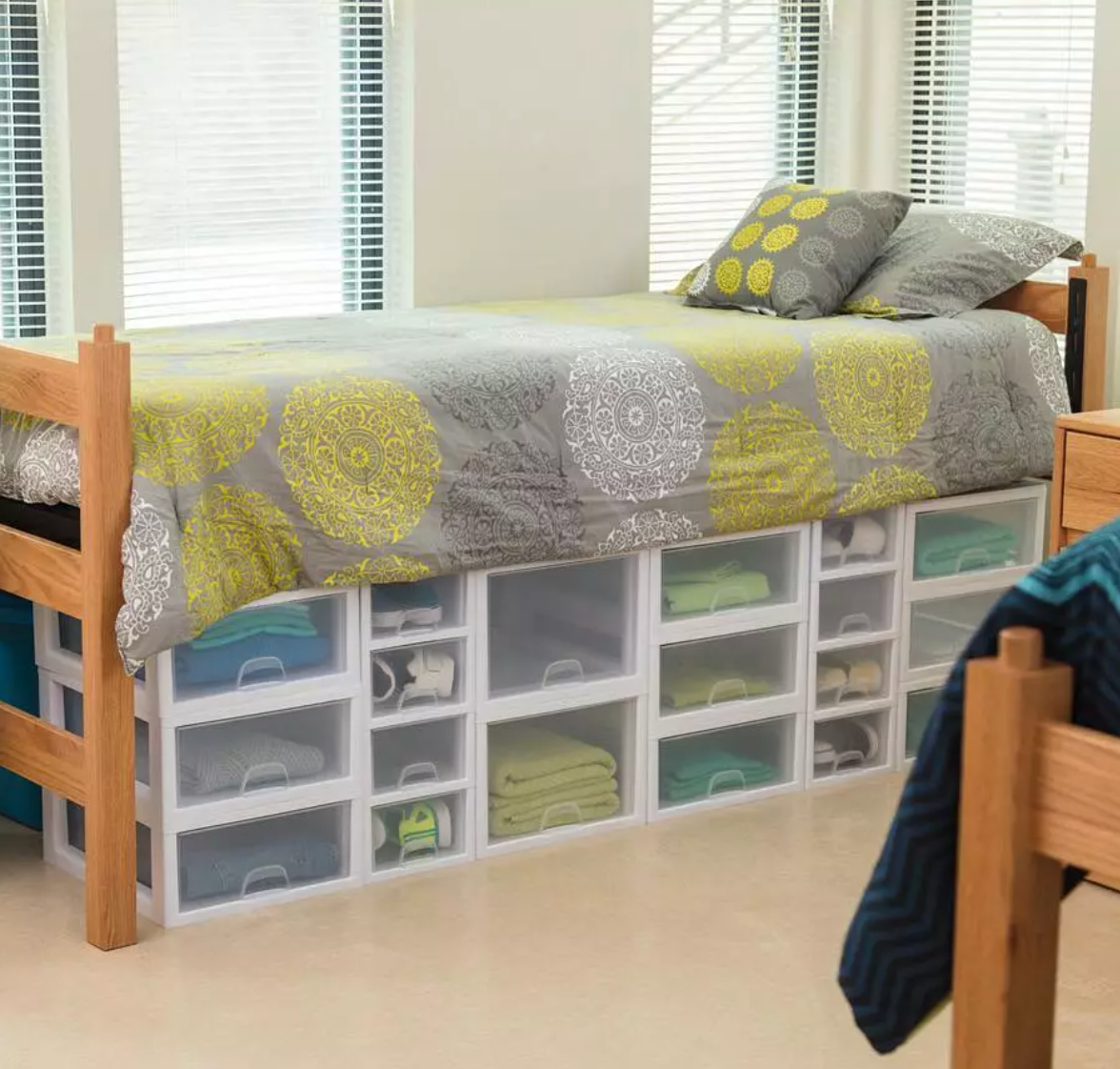 sterlite corporation underbed storage for dorm