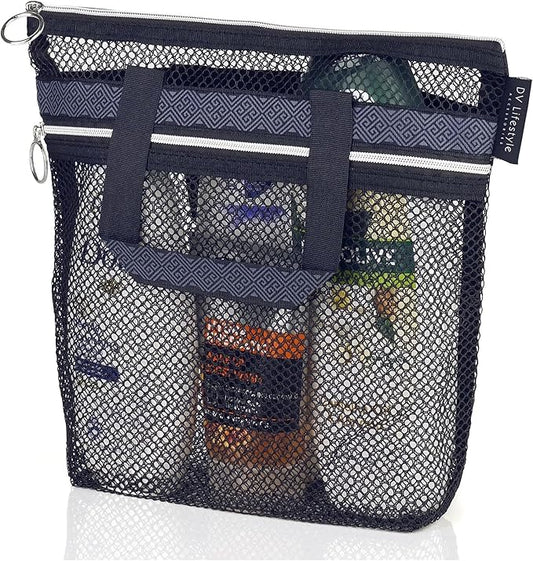 shower caddy zipper