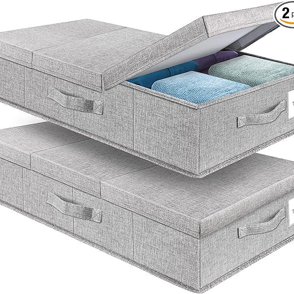 BELOW BED STORAGE: With Lids – The College & Dorm Corner