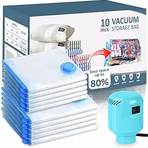 VACUUM STORAGE BAGS: With Pump