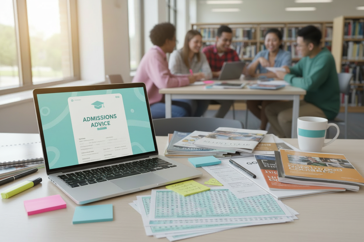 Busy Admissions Advice Workspace