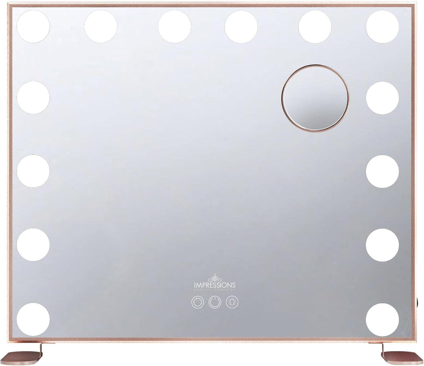 MIRROR: Splurge | Vanity Tri-Tone Plus Impressions Hollywood Mirror