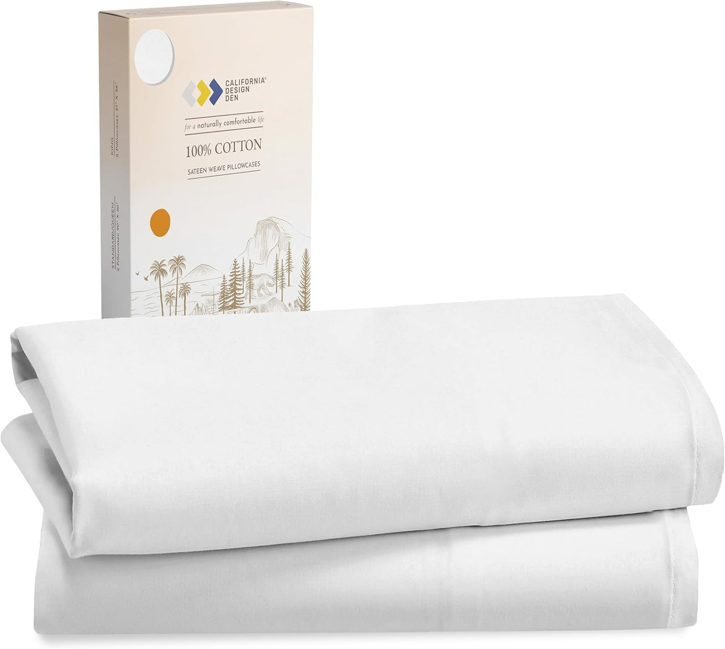 PILLOWCASES: Sateen Pillow Case Set (Color Options)