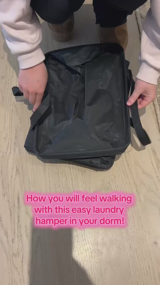 LAUNDRY BASKET REVIEW: Rolling collapsible (Color Options)